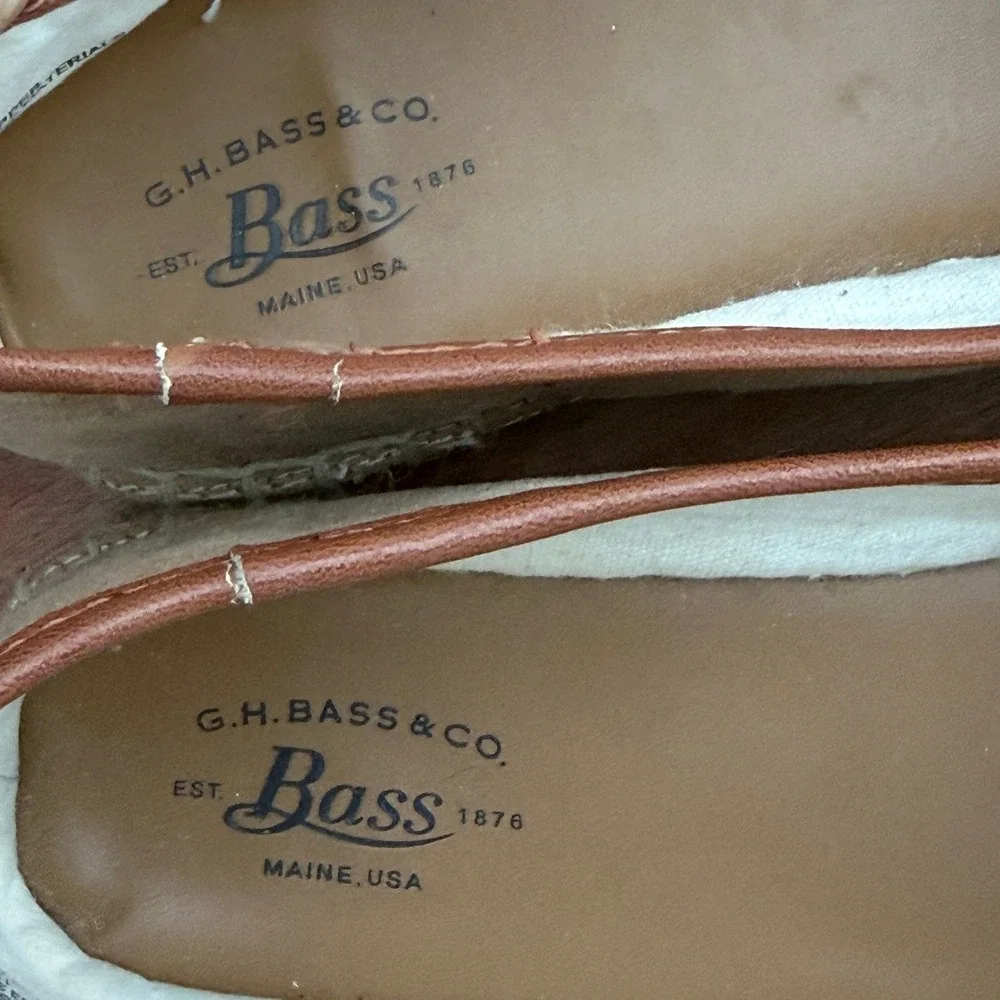 GH Bass Jenna Womens Tan Faux Suede Espadrille Loafers Slip On Shoes 5.5M